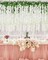 38 Pcs Wisteria Hanging Flowers, 3.77 Ft/Pcs Artificial Hanging Flowers, White Fake Wisteria for Wedding Party Ceremony Backdrop Home Decoration